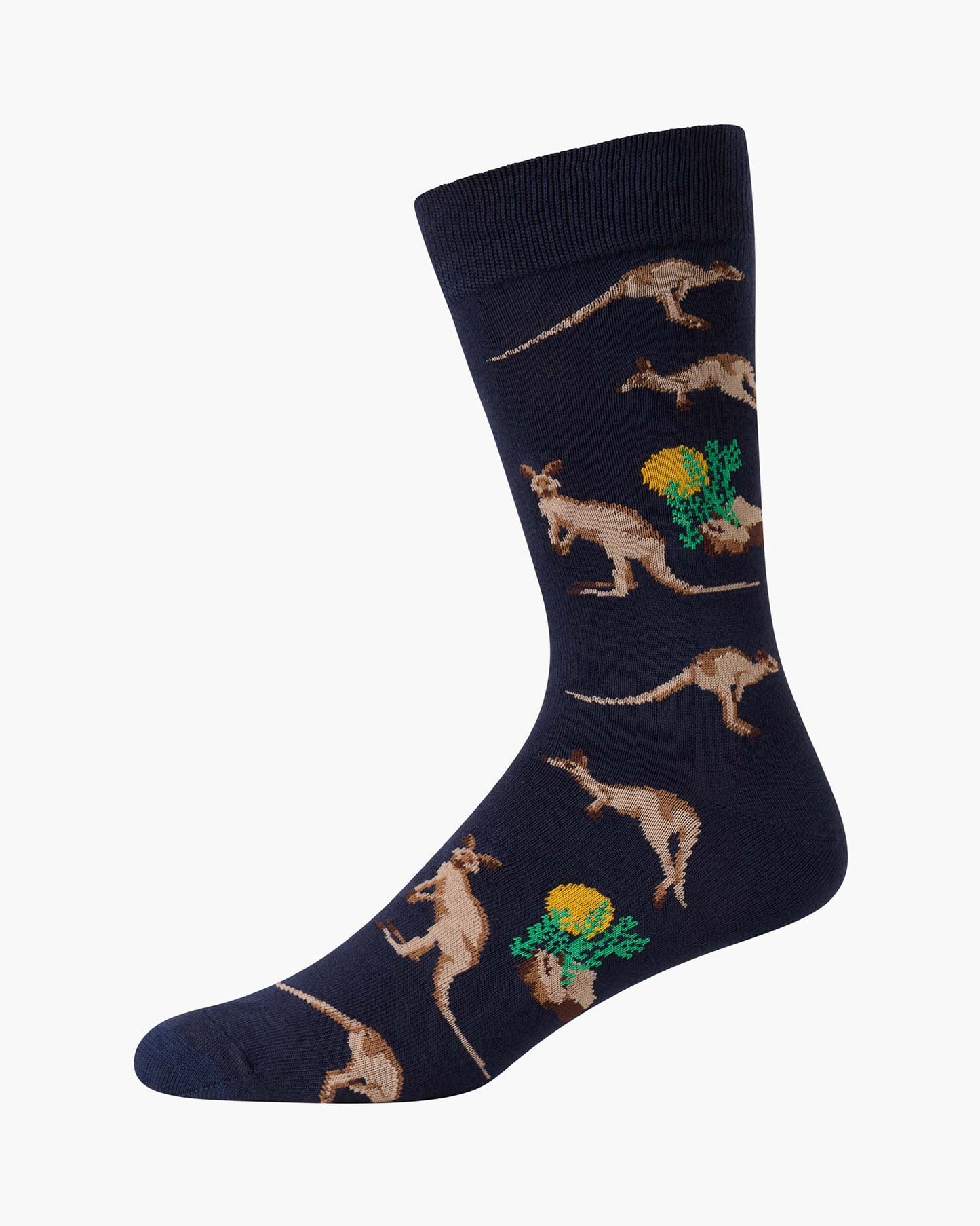 MENS OUTBACK ROO CREW BAMBOO SOCK