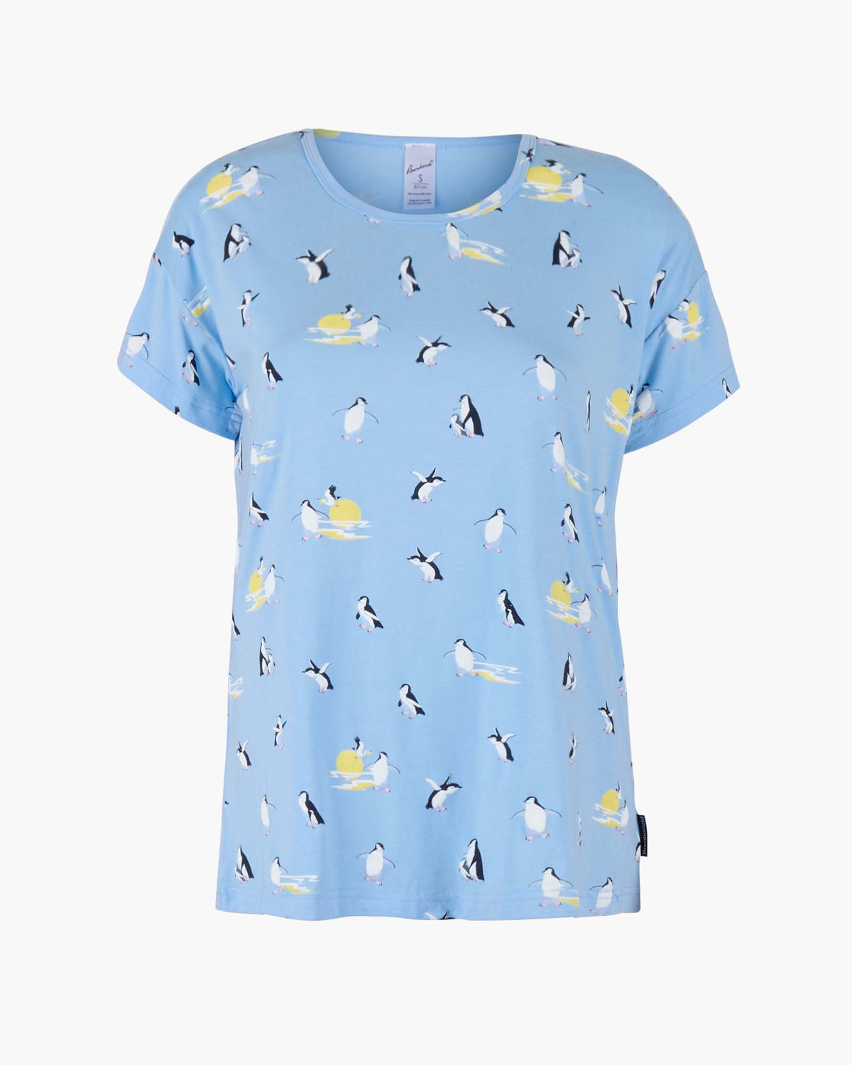 WOMENS SUNSET PENGUINS TEE & SHORT GIFT SET