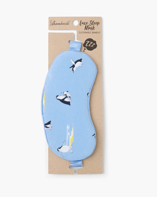 WOMENS SUNSET PENGUINS SLEEP MASK