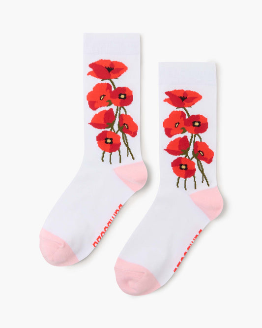 WOMENS POPPIES BAMBOO SOCK