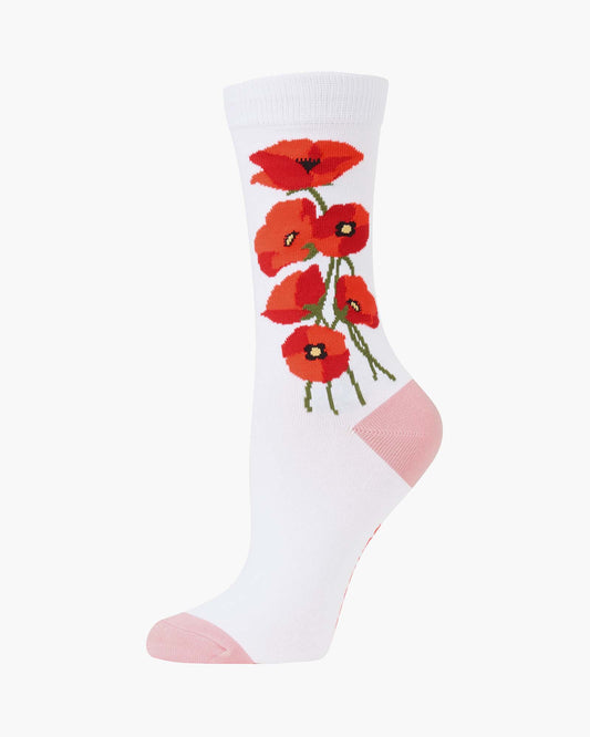 WOMENS POPPIES BAMBOO SOCK