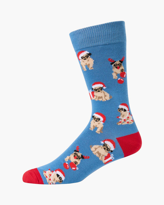 MENS PUG-A LA LA LA BAMBOO SOCK