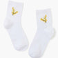 WOMENS QUARTER CREW WATTLE BAMBOO SOCK