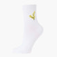 WOMENS QUARTER CREW WATTLE BAMBOO SOCK