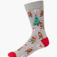 MENS QUOKKIN ROUND THE XMAS TREE BAMBOO SOCK