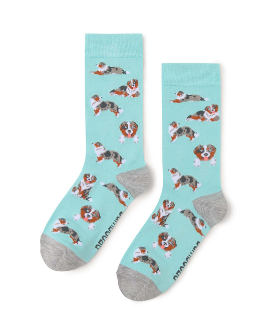 WOMENS AUSTRALIAN SHEPHERD BAMBOO SOCK