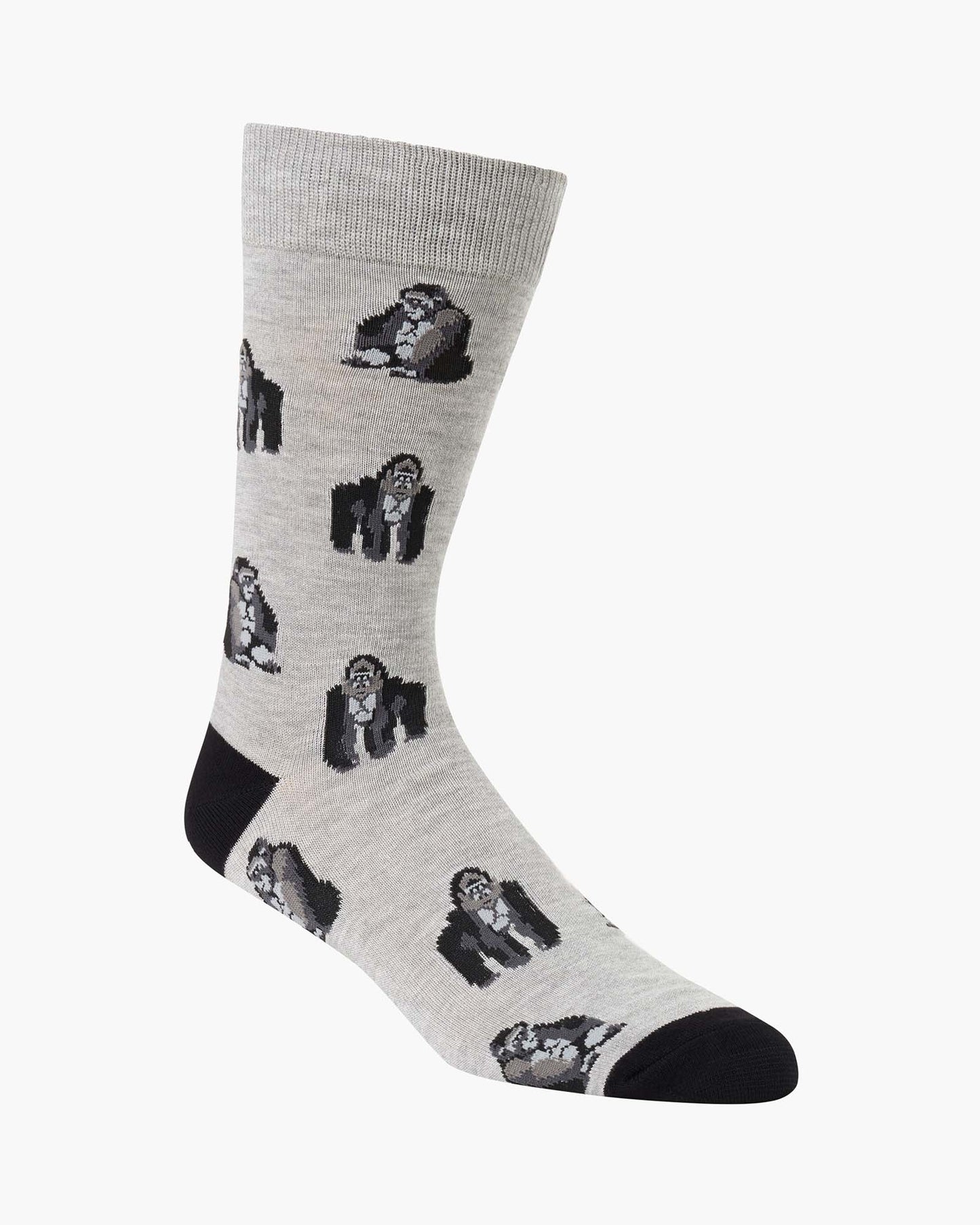 MENS SILVERBACK GORILLA BAMBOO SOCK