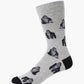 MENS SILVERBACK GORILLA BAMBOO SOCK