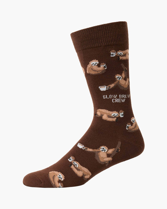 MENS SLOW BREW CREW BAMBOO SOCK