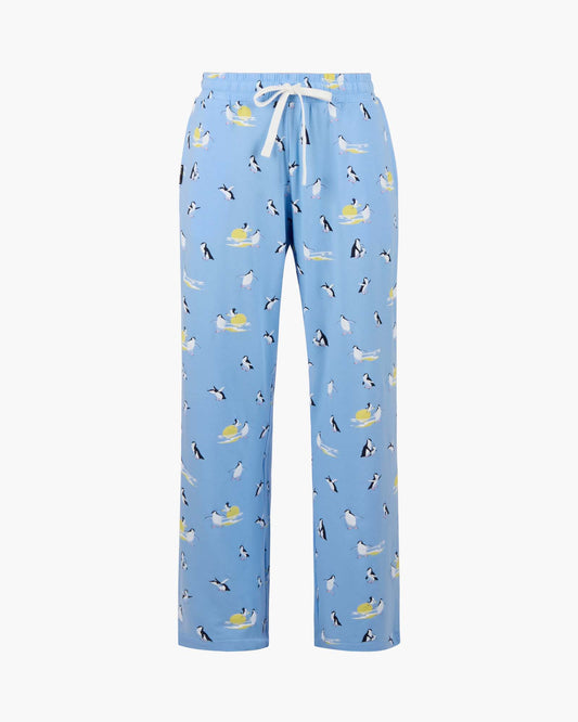 MENS SUNSET PENGUINS BAMBOO JERSEY SLEEP PANT