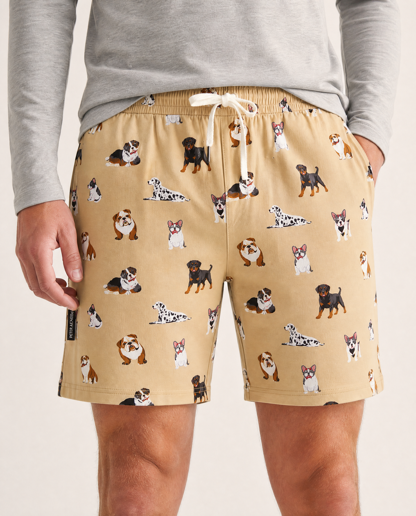 MENS FUR REAL BAMBOO JERSEY SLEEP SHORT