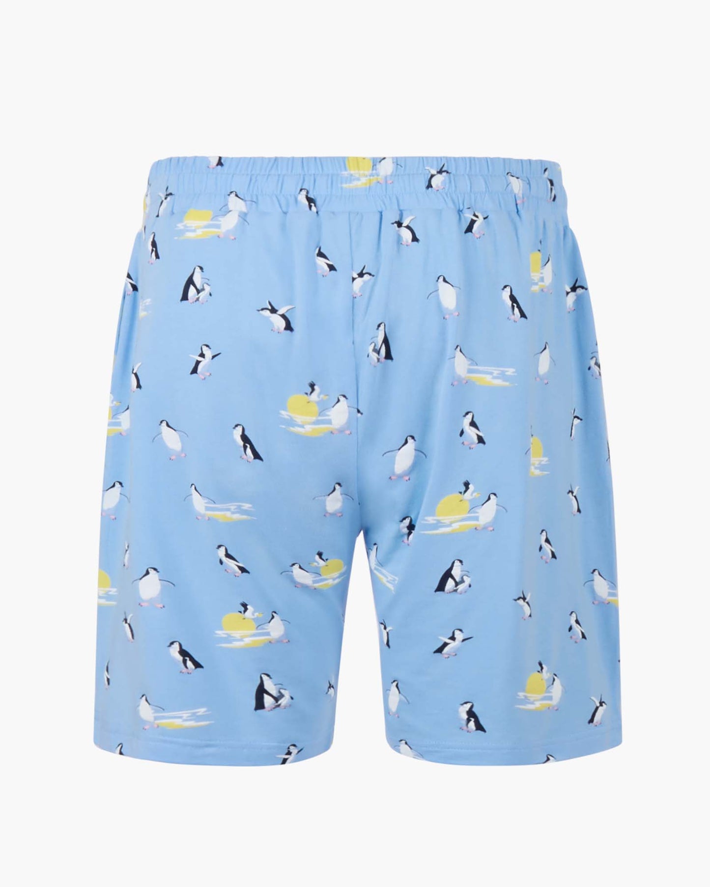 MENS SUNSET PENGUINS BAMBOO JERSEY SLEEP SHORT