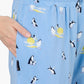 MENS SUNSET PENGUINS BAMBOO JERSEY SLEEP SHORT