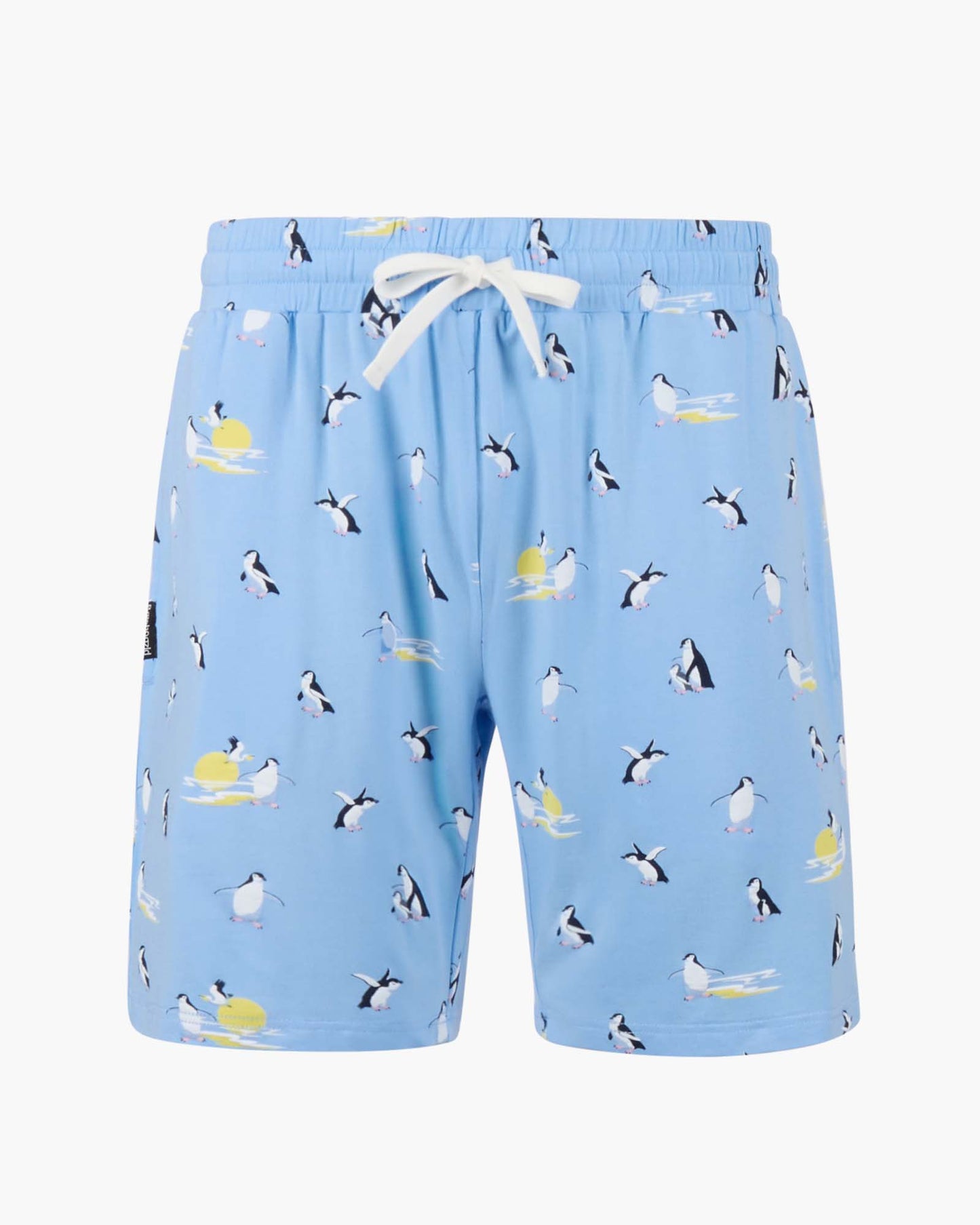 MENS SUNSET PENGUINS BAMBOO JERSEY SLEEP SHORT