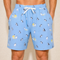 MENS SUNSET PENGUINS BAMBOO JERSEY SLEEP SHORT