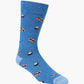 MENS SUSHI COMFORT LOOSE TOP BAMBOO SOCK