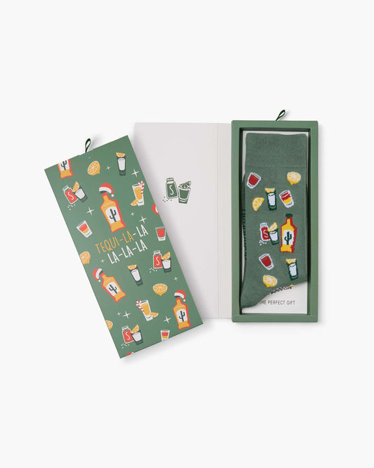 MENS TEQUI-LA-LA-LA BAMBOO SOCK CARD