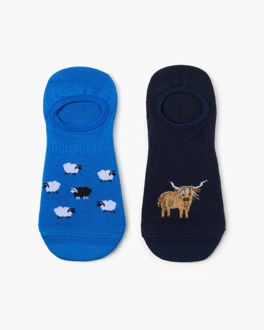 MENS TOP PADDOCK 2PK BAMBOO INVISIBLE SOCKS