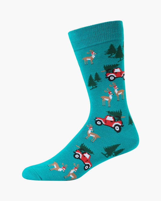 MENS TREE HUNT BAMBOO SOCK