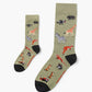 2PK DUO MENS & KIDS WILD THINGS BAMBOO SOCKS