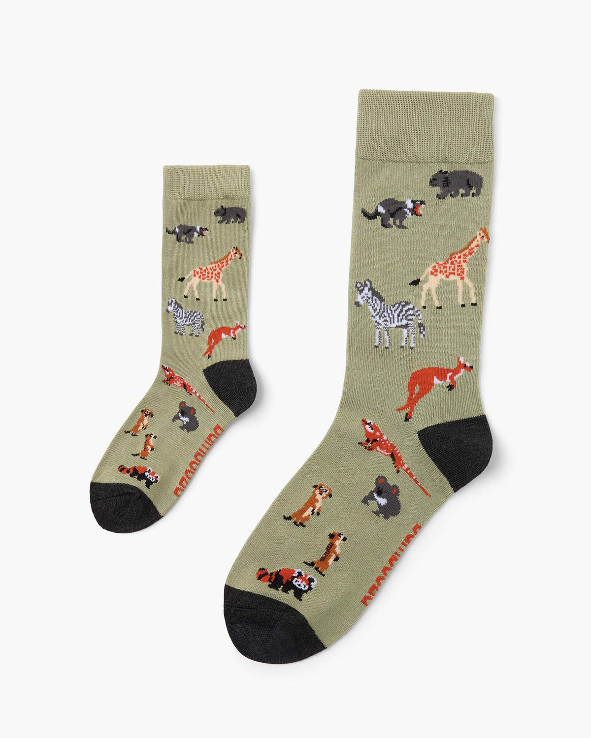2PK DUO MENS & KIDS WILD THINGS BAMBOO SOCKS