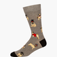 MENS HIPSTER PUG BAMBOO SOCK