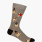 MENS HIPSTER PUG BAMBOO SOCK