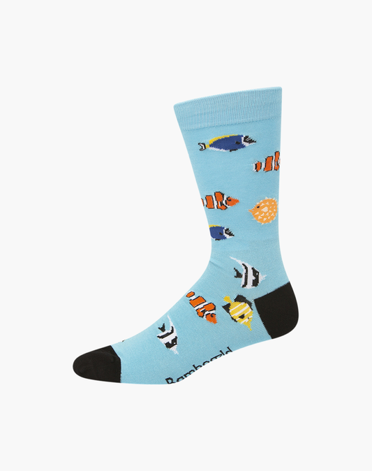 MENS AQUARIUM BAMBOO SOCK