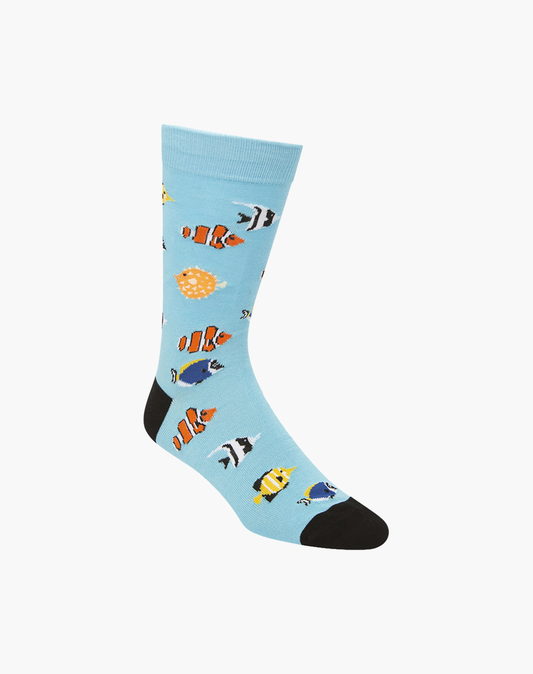 MENS AQUARIUM BAMBOO SOCK