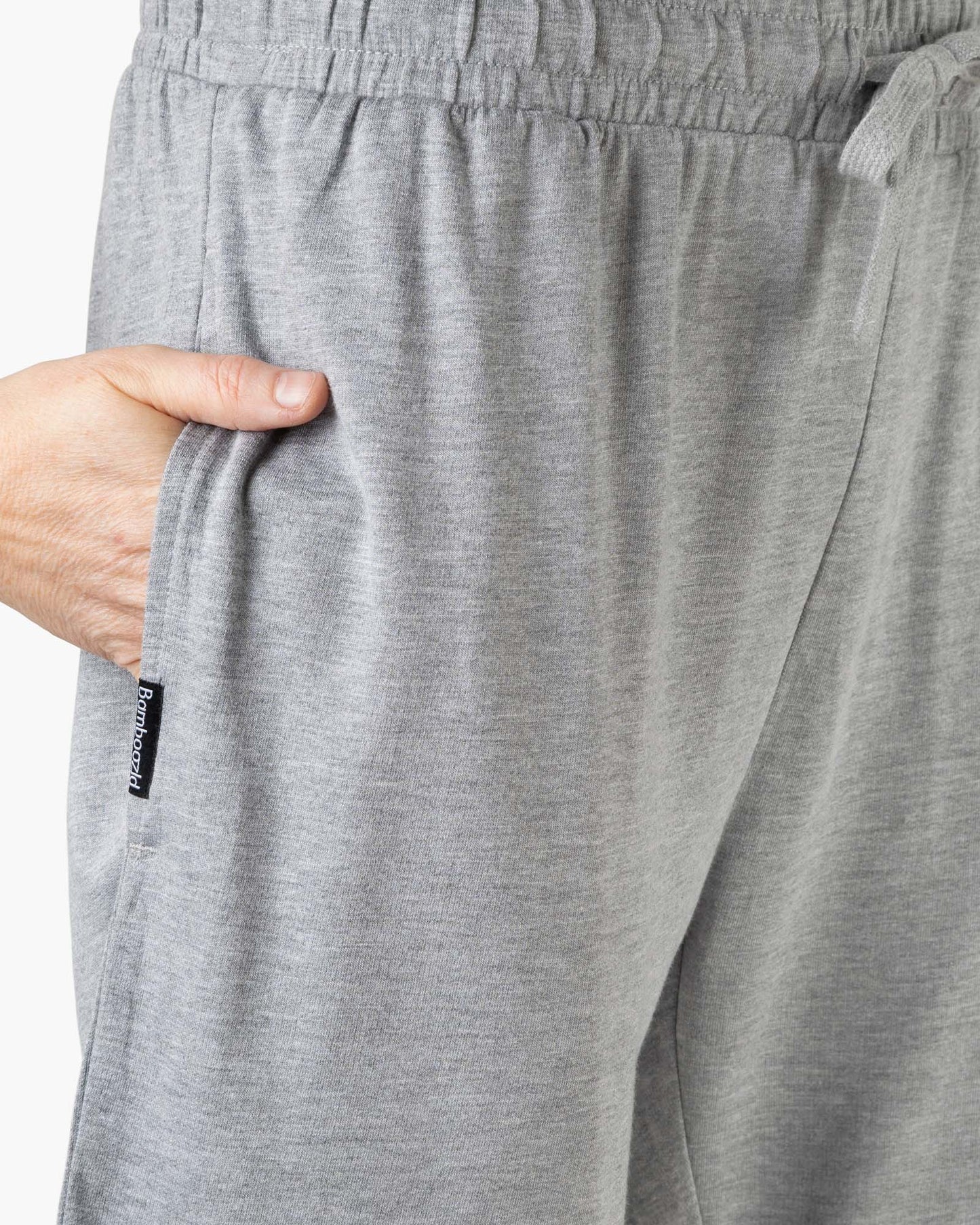 MENS COMFY BAMBOO JERSEY SLEEP SHORT - GREY