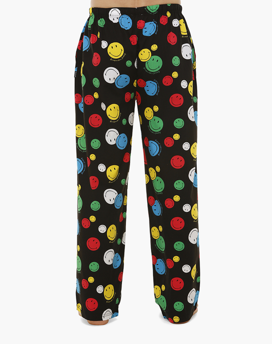 MENS SMILEY POSITIVE VIBES BAMBOO SLEEP PANT