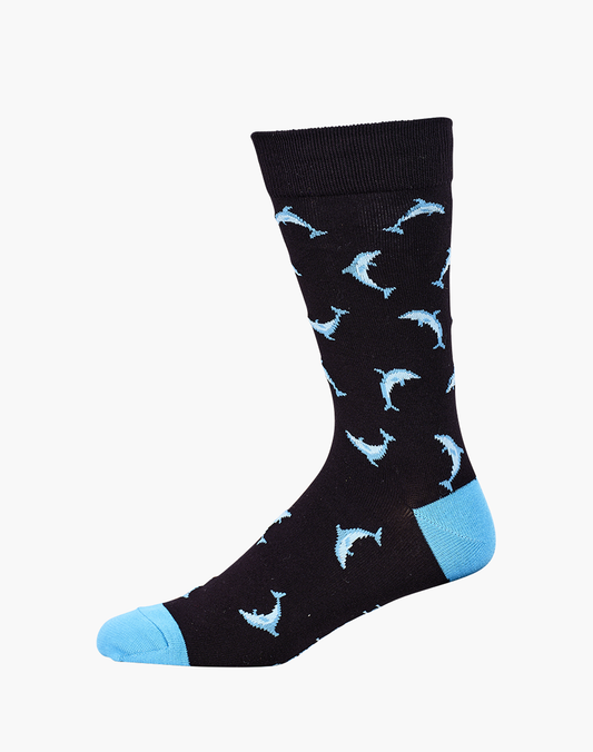 MENS DOLPHIN BAMBOO SOCK