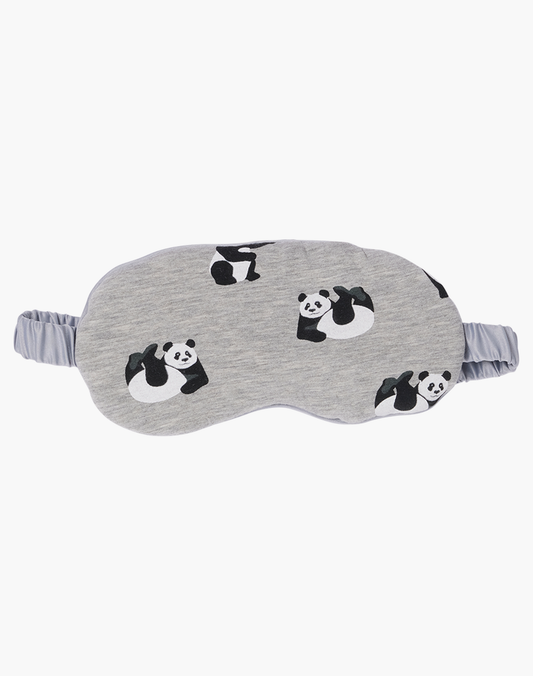 WOMENS LUXE JERSEY BAMBOO PANDA SLEEP MASK