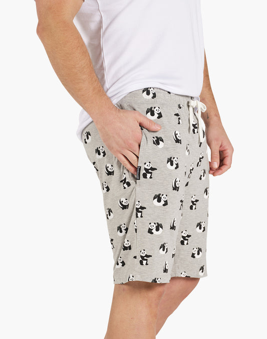 MENS PANDA BAMBOO JERSEY SLEEP SHORT