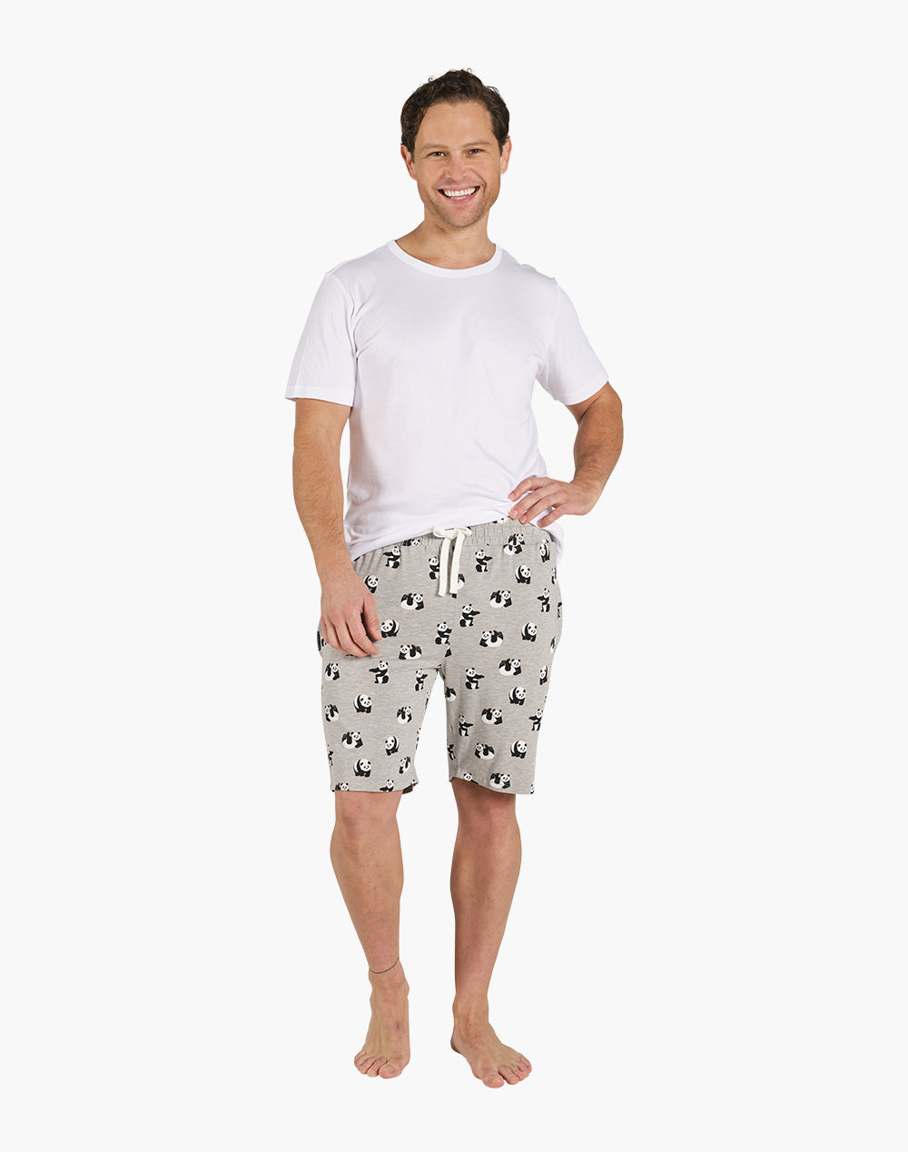 MENS PANDA BAMBOO JERSEY SLEEP SHORT