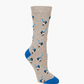 WOMENS BLUE WREN BAMBOO SOCK