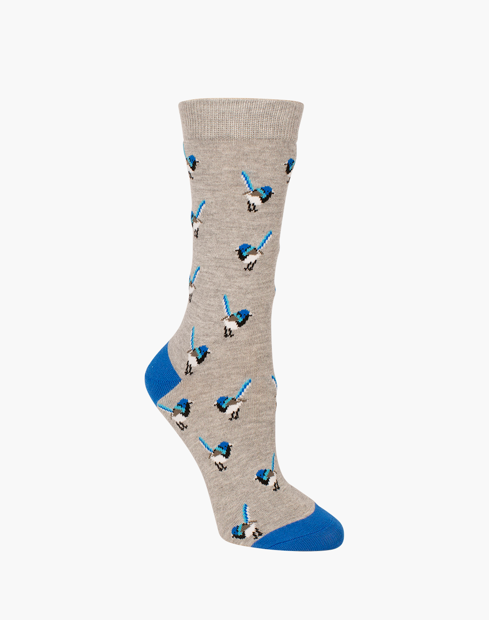 WOMENS BLUE WREN BAMBOO SOCK