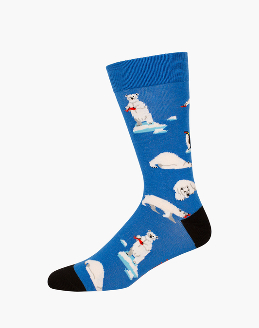 MENS POLAR BEARS BAMBOO SOCK