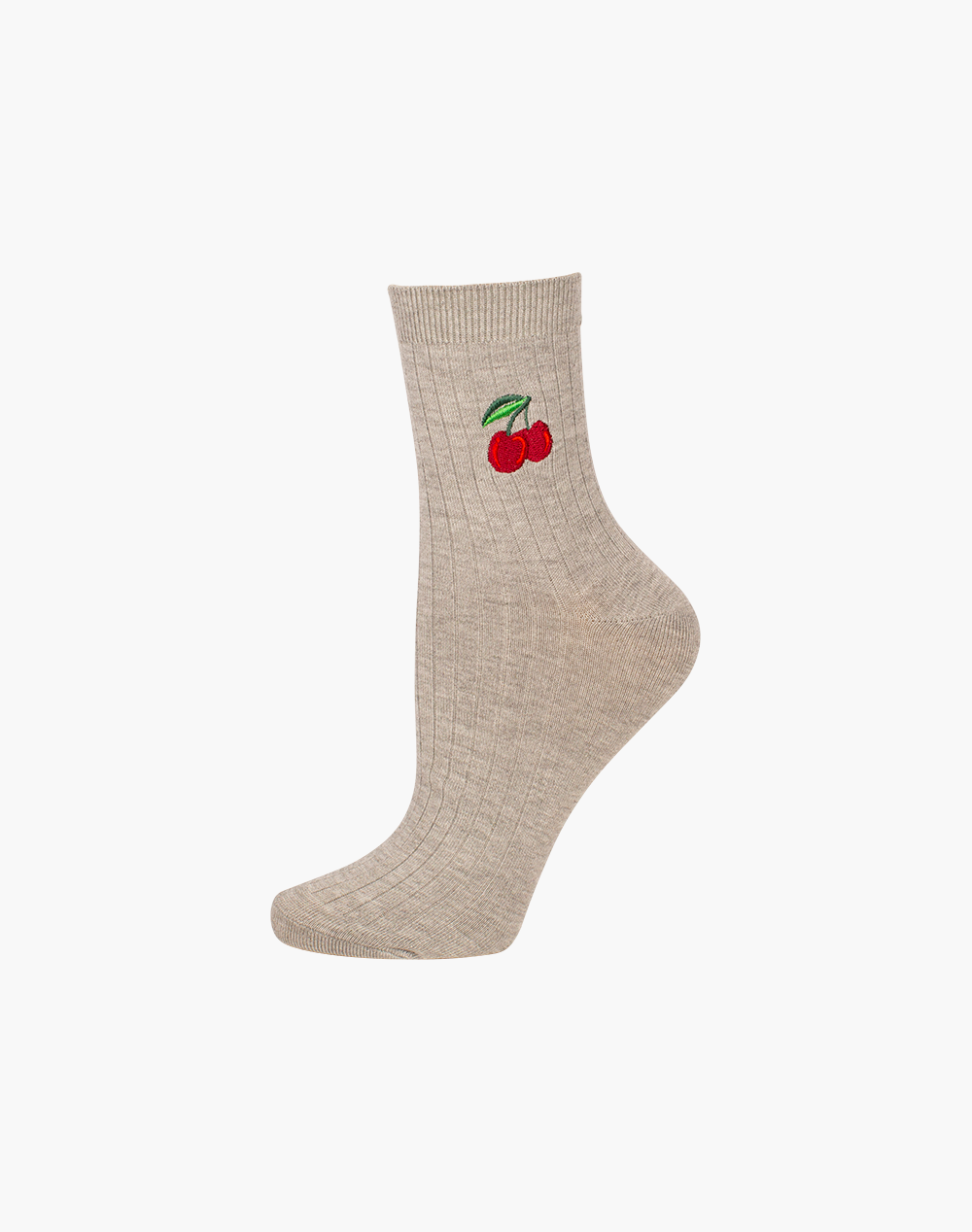 WOMENS QUARTER CREW CHERRY BAMBOO SOCK