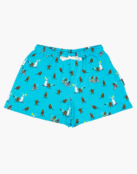 WOMENS QUOKKA BAMBOO JERSEY SLEEP SHORT