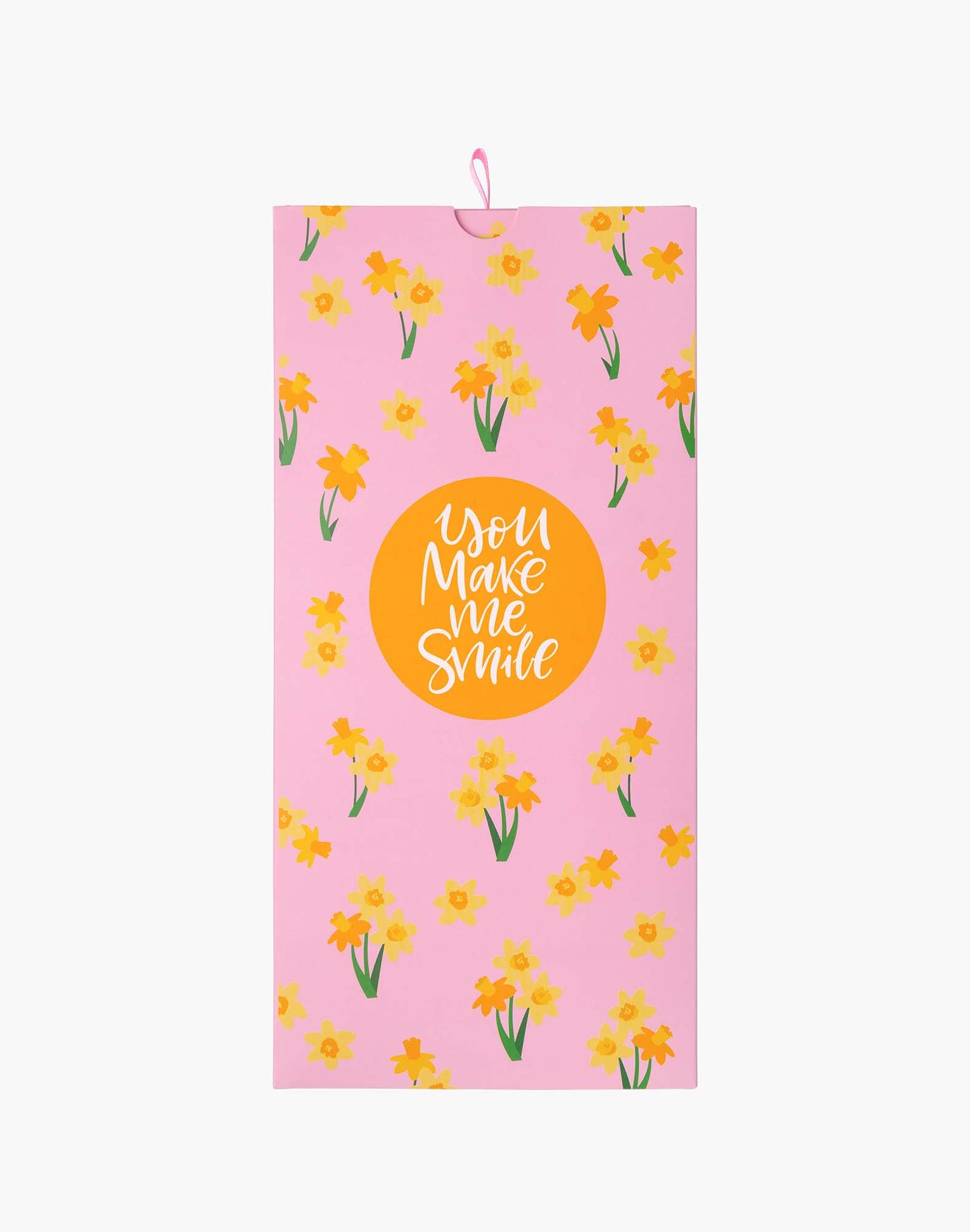 WOMENS DAFFODILS BAMBOO SOCK CARD