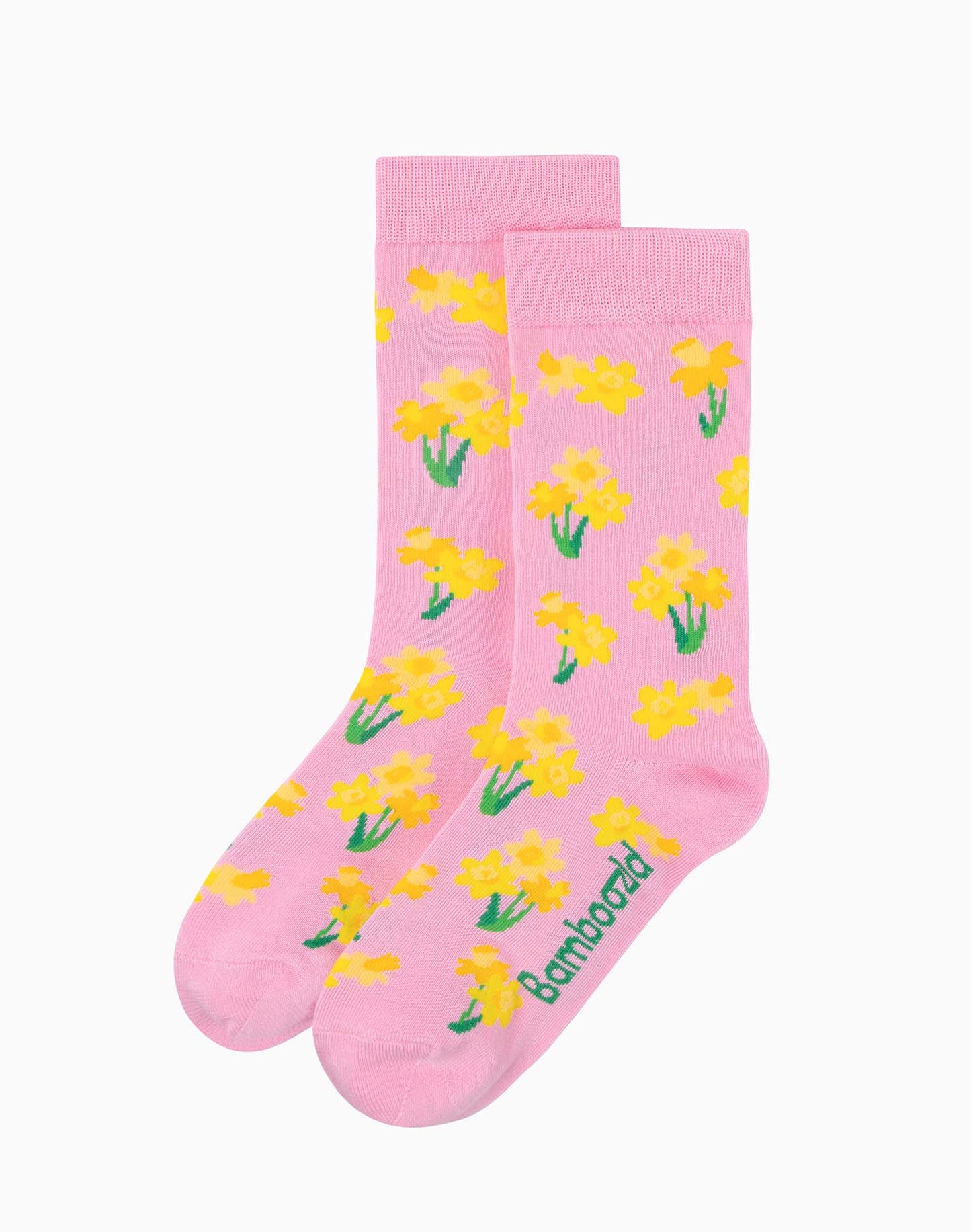 WOMENS DAFFODILS BAMBOO SOCK CARD