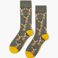 MENS GIRAFFE BAMBOO SOCK
