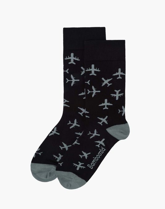 MENS PLANES BAMBOO SOCK
