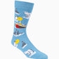 MENS ARCTIC ANIMALS BAMBOO SOCK