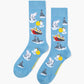 MENS ARCTIC ANIMALS BAMBOO SOCK