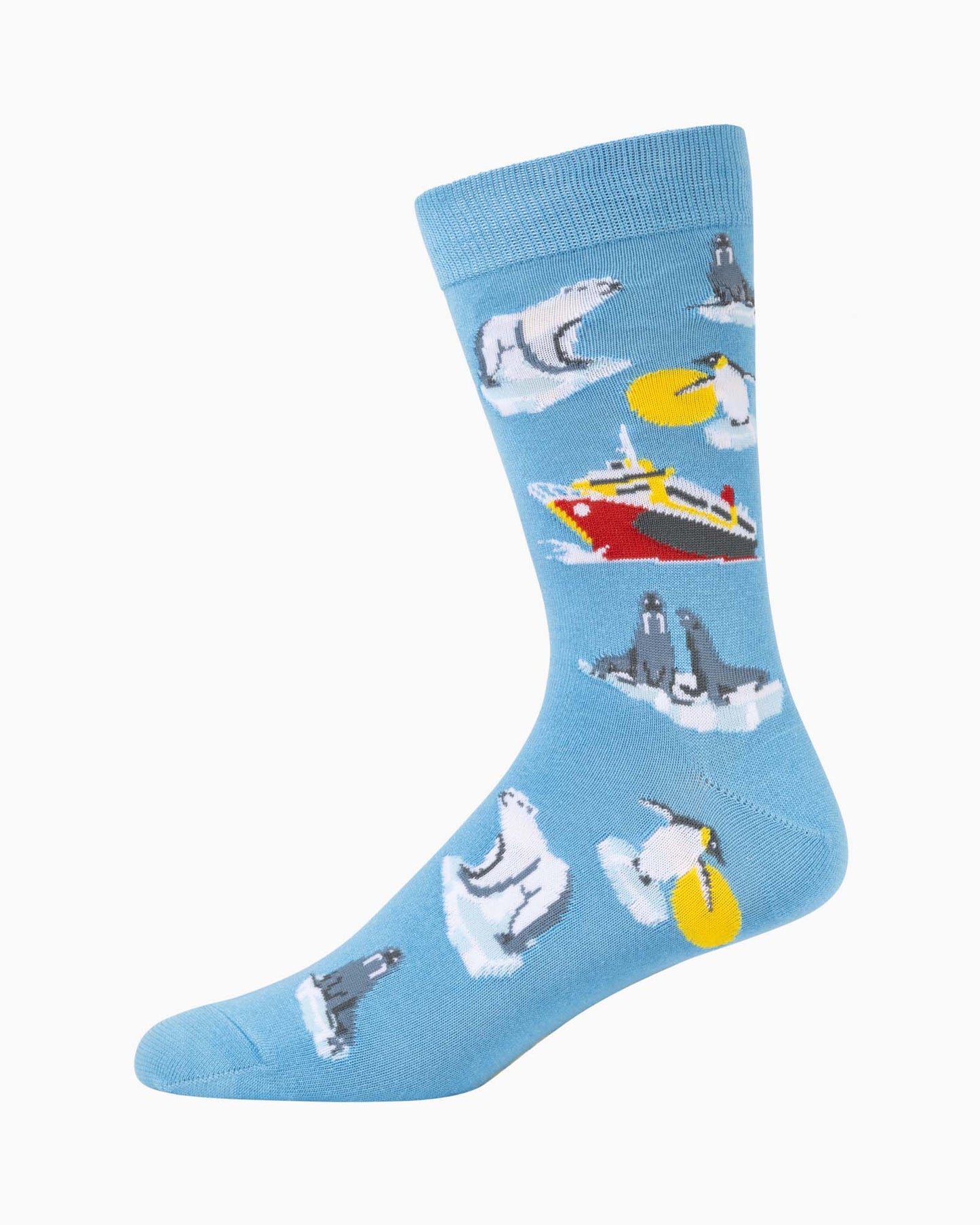 MENS ARCTIC ANIMALS BAMBOO SOCK