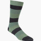 bold striped green socks 