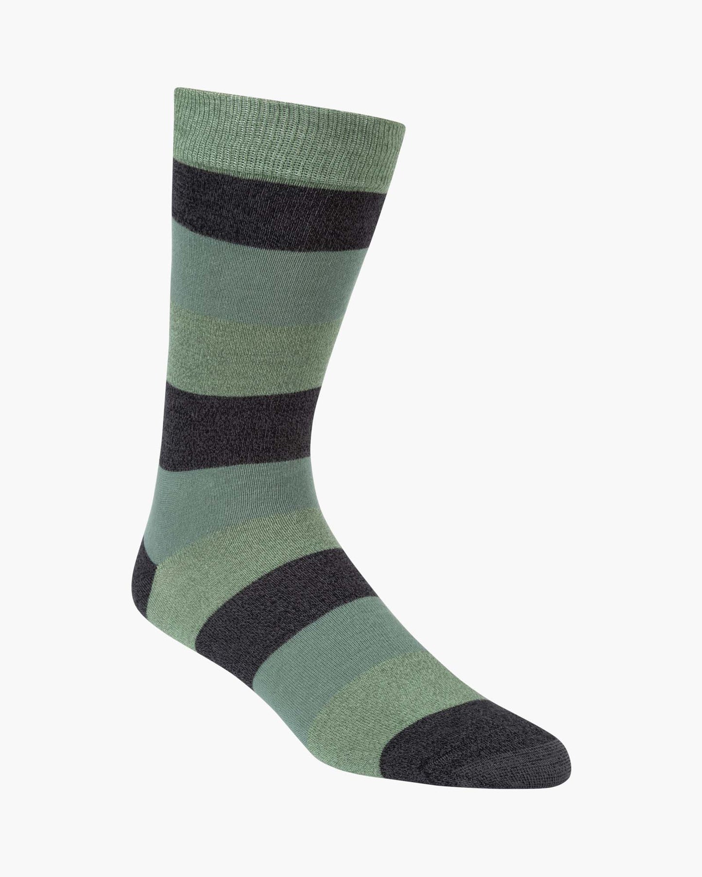 bold striped green socks 