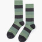 bold striped green socks 
